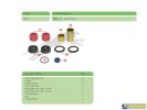  RMK stabdžių suporto, įvorės ir apsauginės gumos BPW TSB3709/4309/4312